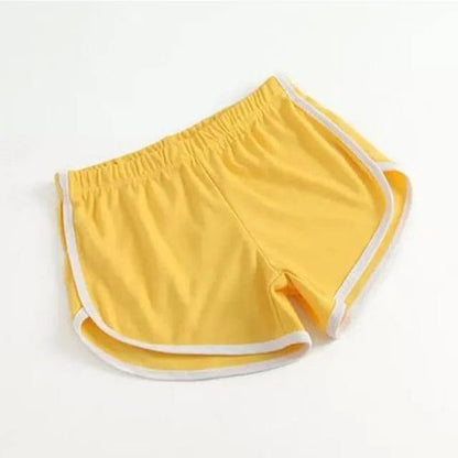 Gelb Schlafshorts mit sportlichem Schnitt