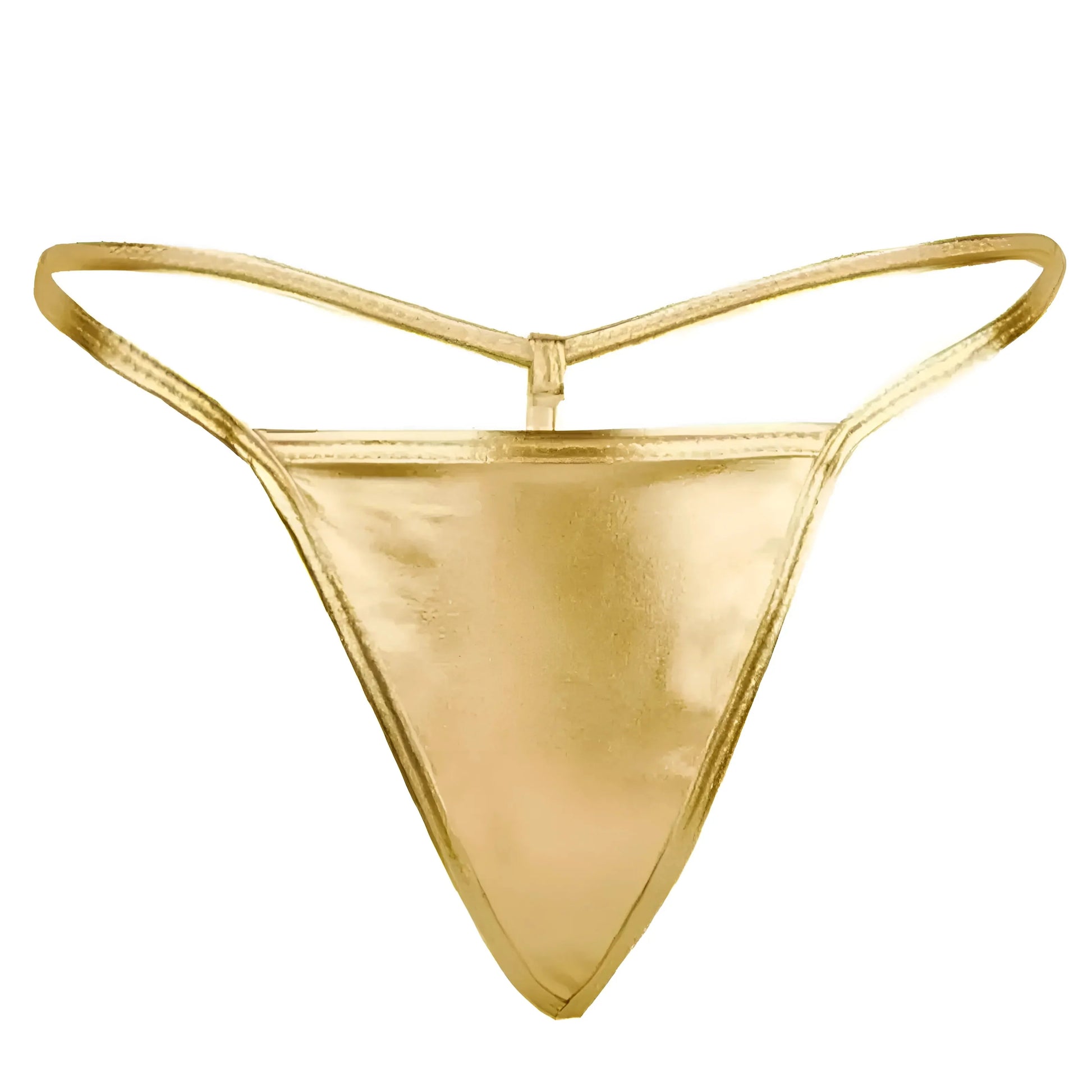 Gold Satin String Thongs