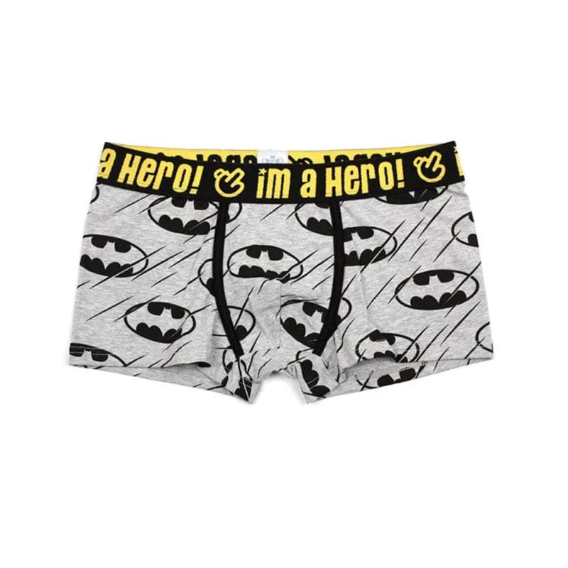 Grau Batman Boxershorts für Herren