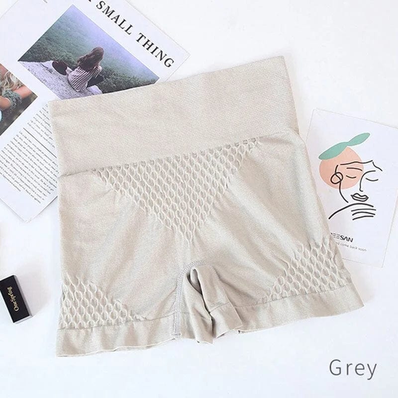 Grau Damen-Boxershorts mit Mesh