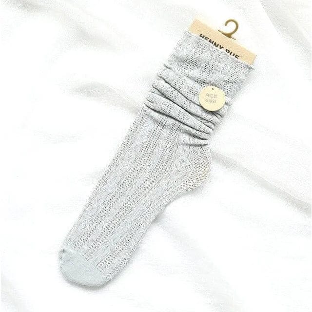 Grau Durchbrochene Damensocken