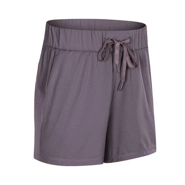 Grau Lockere Sportshorts