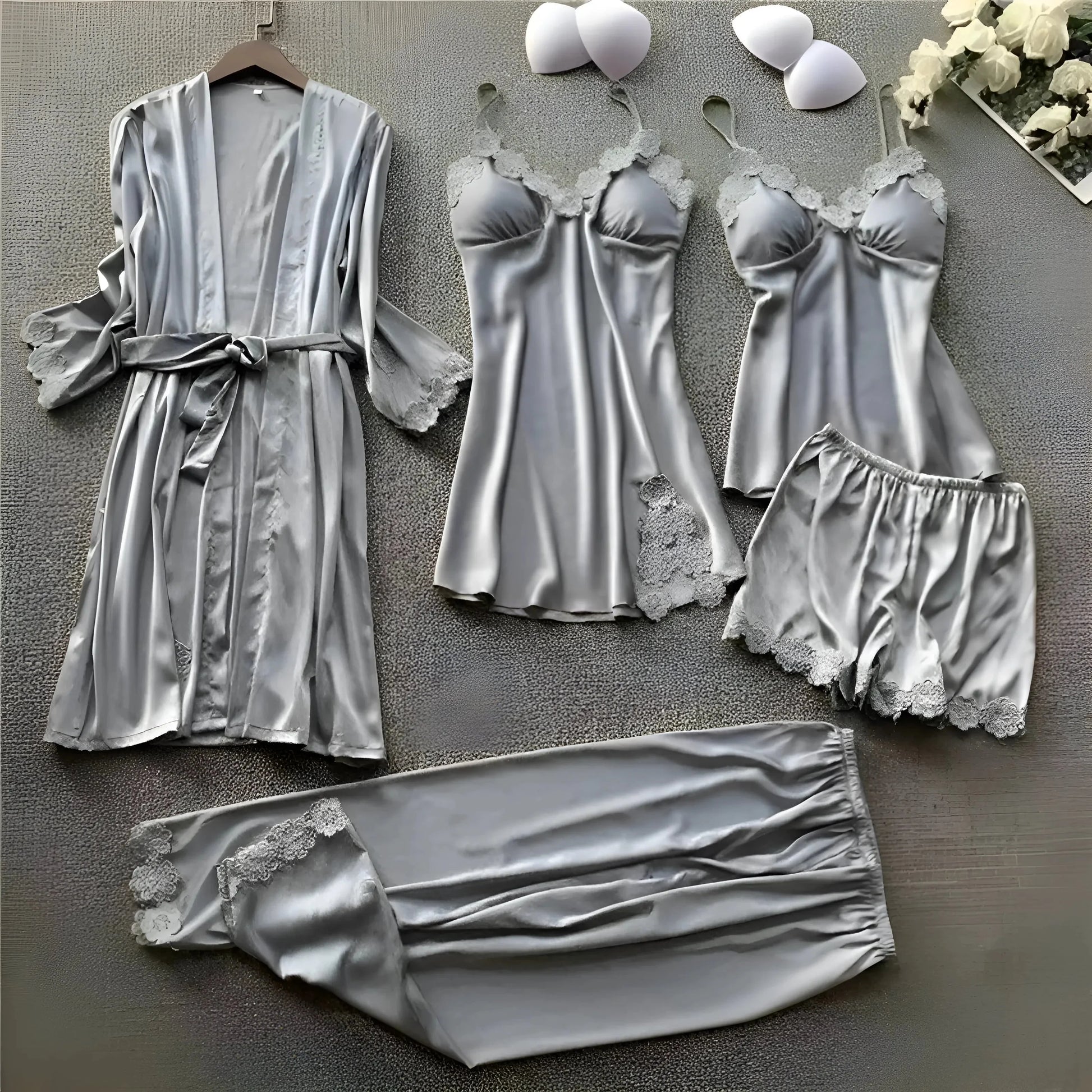 Grey Five-Piece Sleep Set