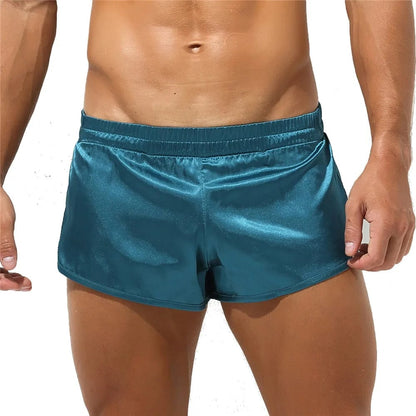 Grün Herren-Boxershorts aus Satin