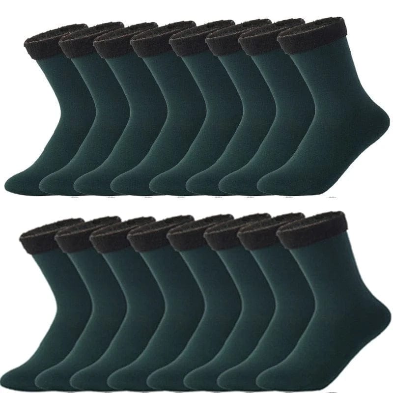 Grün Klassische isolierte Socken - 8er-Pack