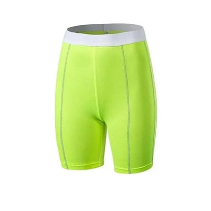 Grün Mittellange Sportshorts