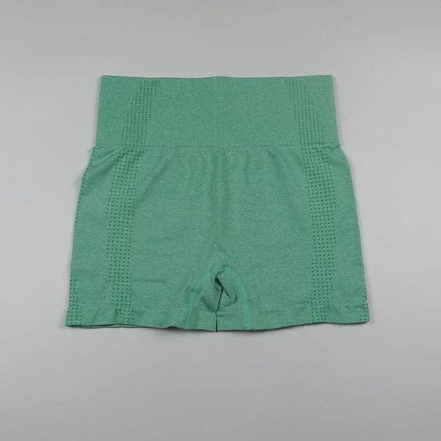 Grün Sportshorts mit hoher Taille