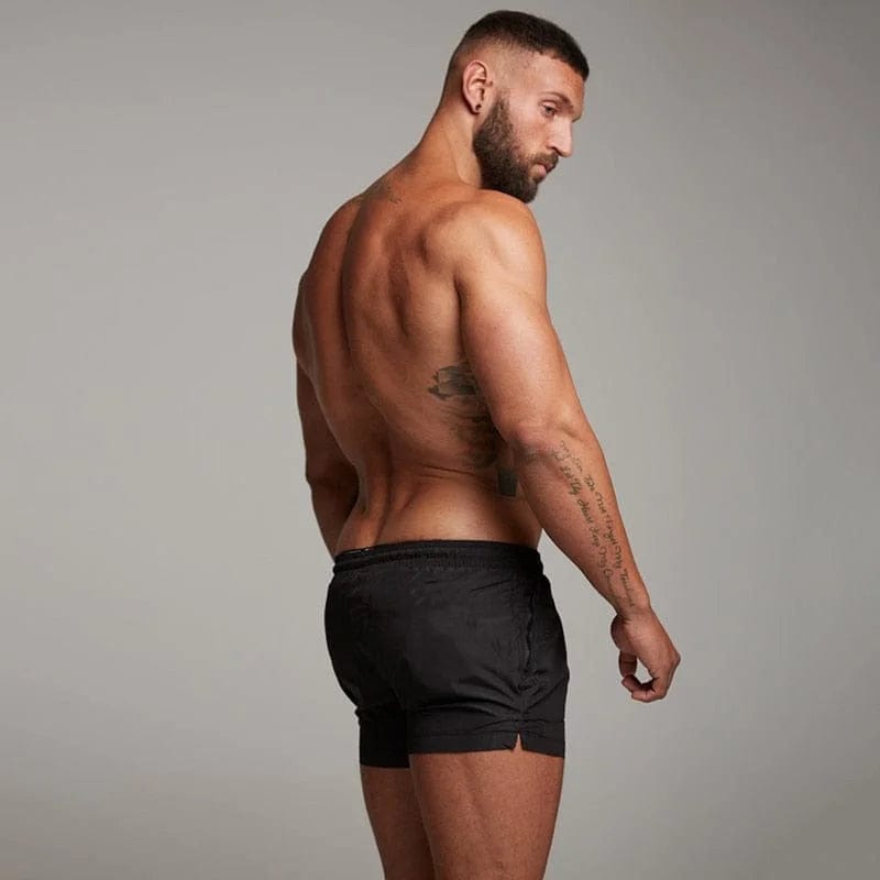  Kurze Herren-Badeshorts mit Tasche