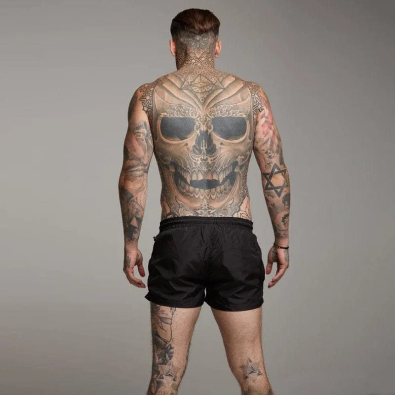  Kurze Herren-Badeshorts mit Tasche