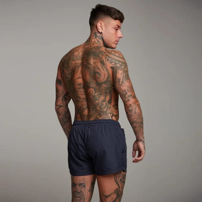  Kurze Herren-Badeshorts mit Tasche