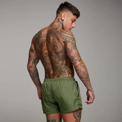  Kurze Herren-Badeshorts mit Tasche