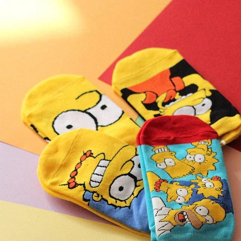 Kurze Socken mit den Simpsons-Charakteren - 4er-Pack - zaletta.de