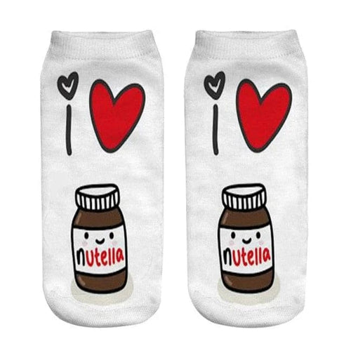 Kurze Socken mit einzigartigem Nutella-Muster - zaletta.de