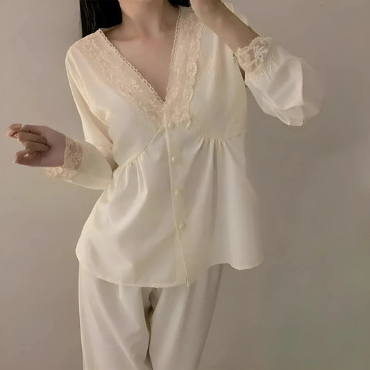 Lace and Button Pyjama