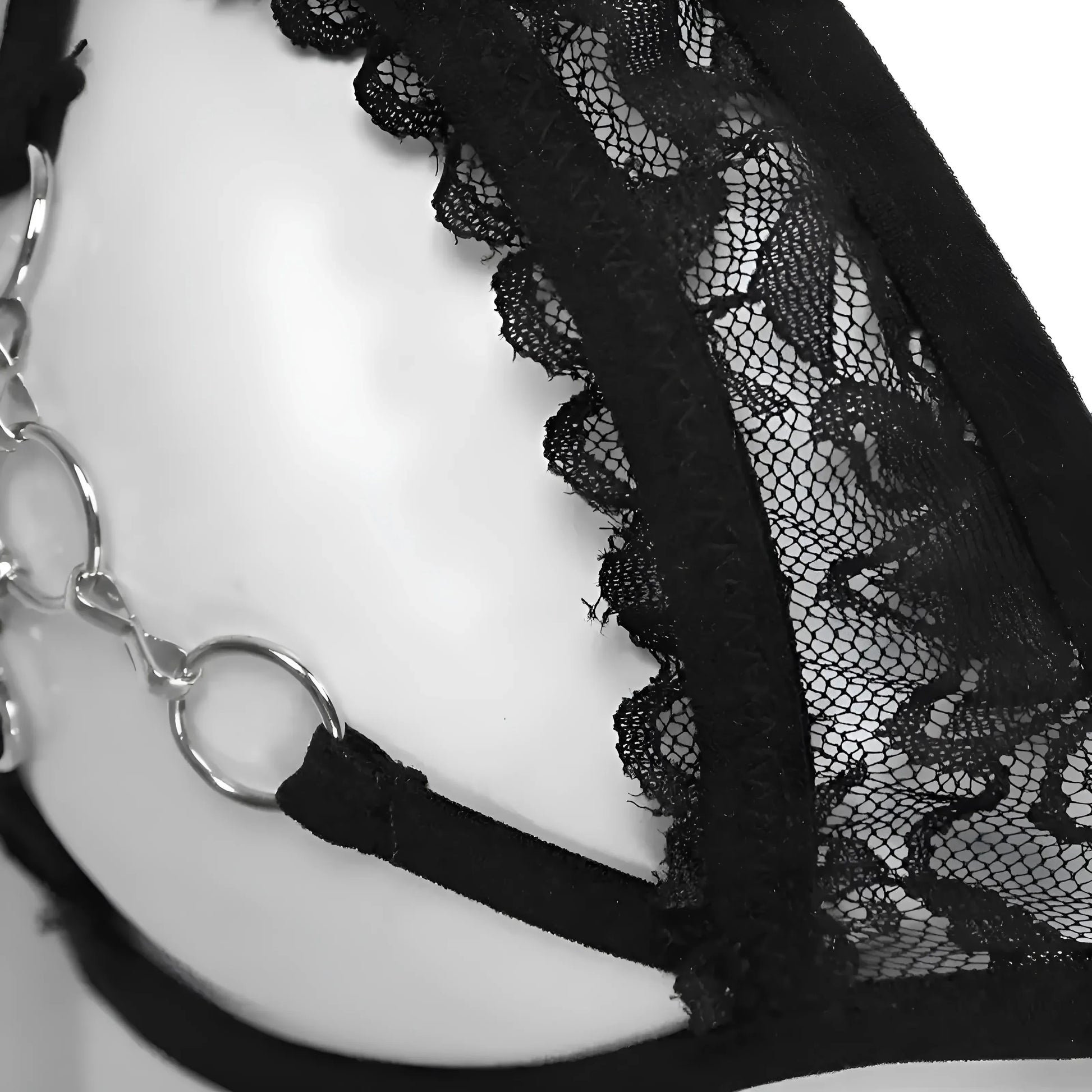 Lace Bra with Cut-Out Detail