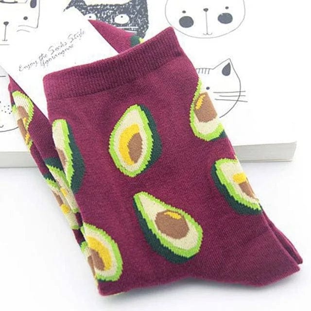 Lange Socken mit Obst- und Gemüseaufdruck - zaletta.de