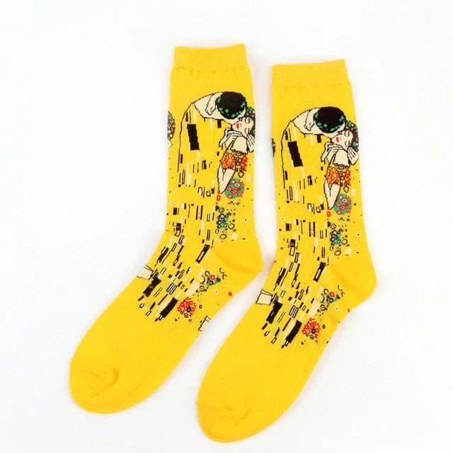Lange Socken mit Van-Gogh-Prints - zaletta.de