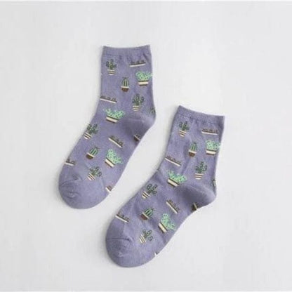  Lange Socken mit Kakteen