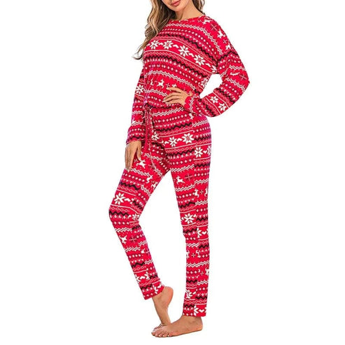Langer Pyjama mit Weihnachtsmotiv - Zaletta.de