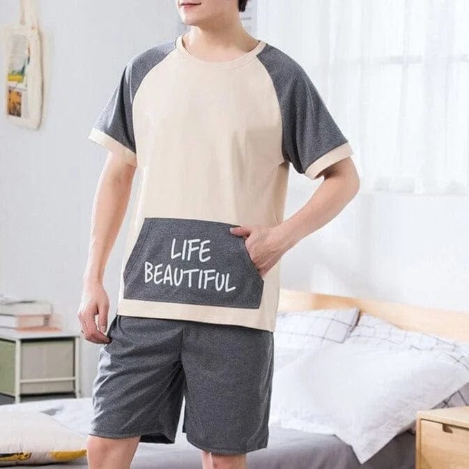  LIFE BEAUTIFUL Herrenpyjama