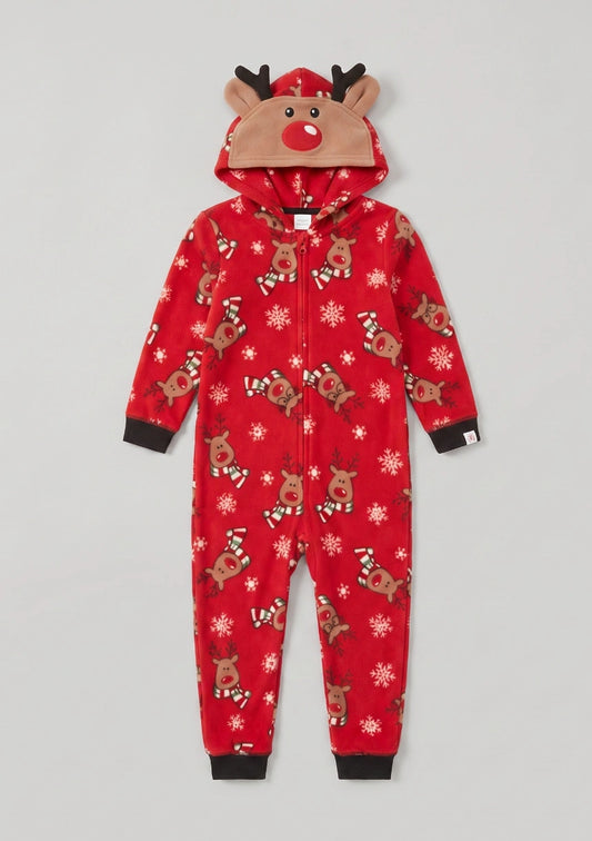 Kinder Weihnachts-Themen Einteiler Pyjama