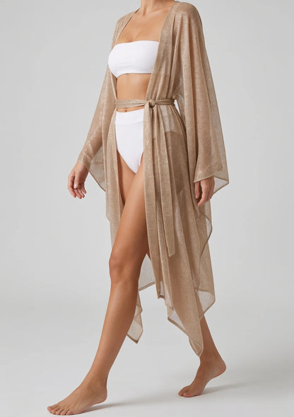 Schimmernder Strand-Kimono
