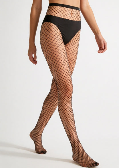 Damen Netzstrumpfhosen mit großen Löchern