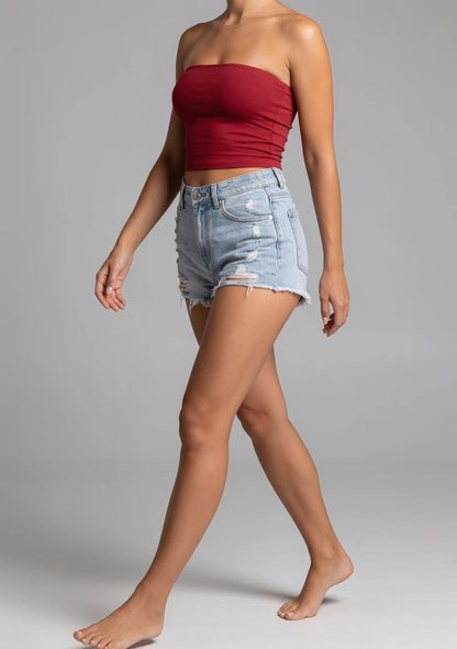 Bandeau-BH mit niedrigem Schnitt