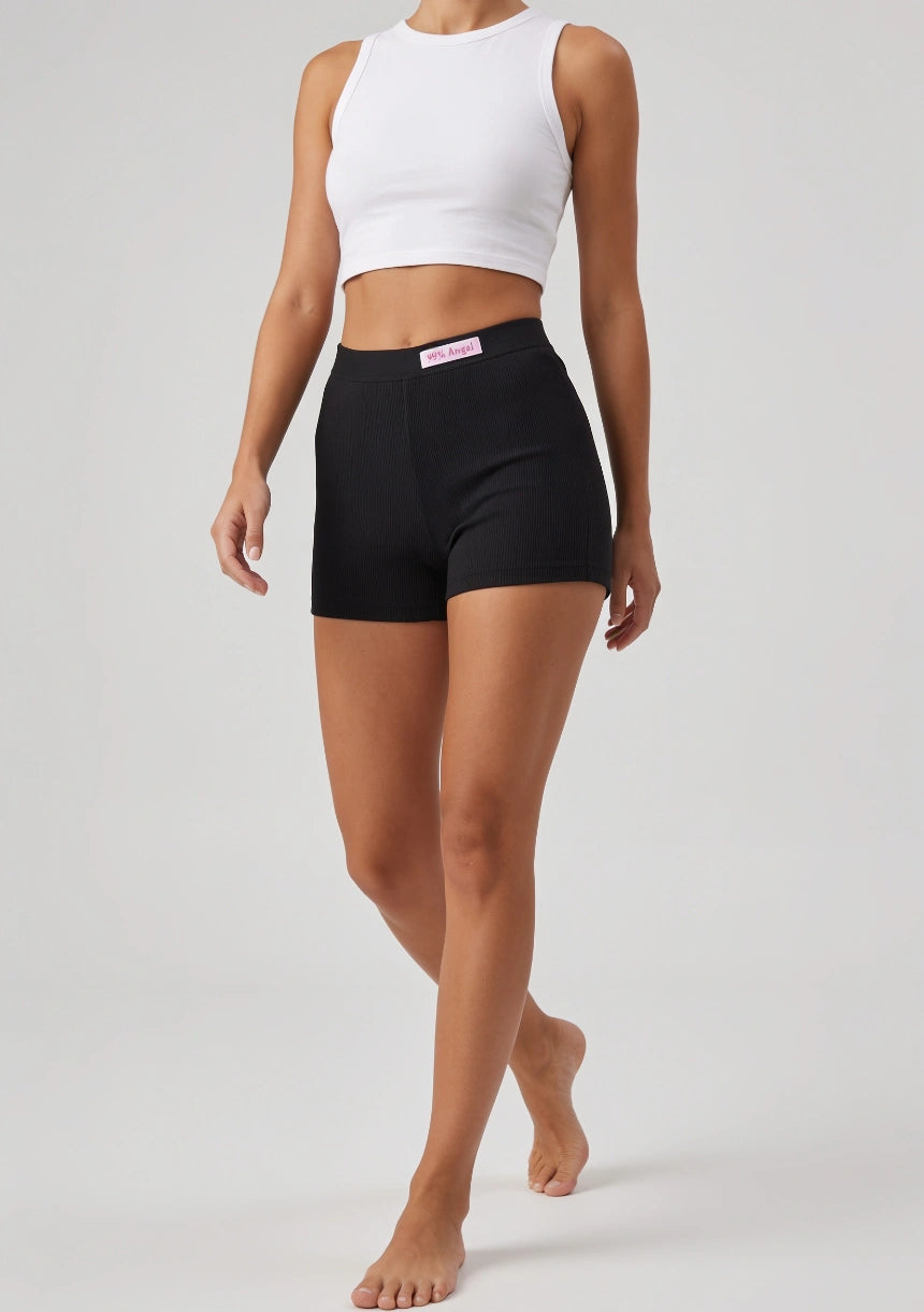 Gestreifte Ripp-Shorts