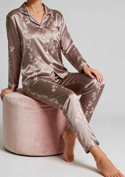 Floral Satin Pyjama