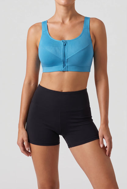 Plus-Size-Sport-BH mit Reißverschluss