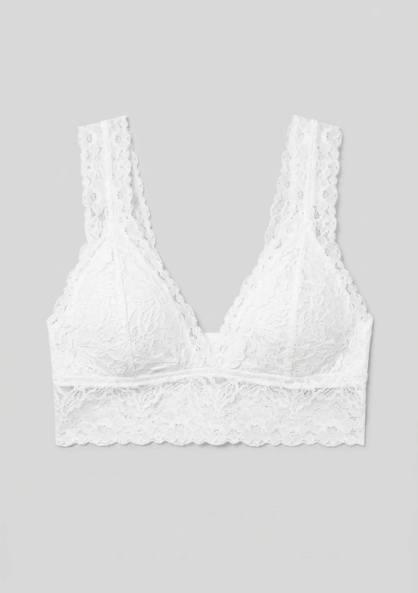Spitzen-Bralette-Top mit breiten Trägern