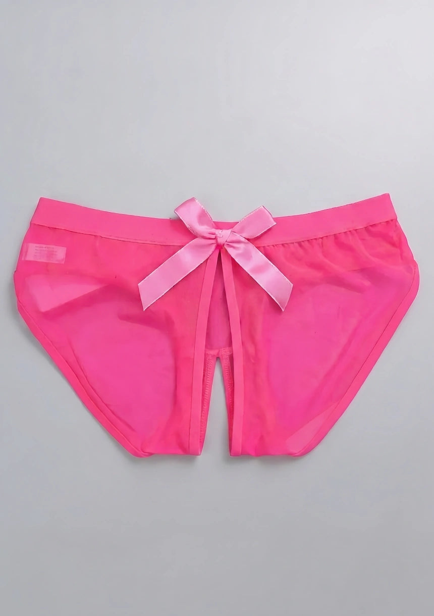 Spitzenunterhosen mit Schleife und Ausschnittdetails