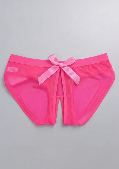 Spitzenunterhosen mit Schleife und Ausschnittdetails