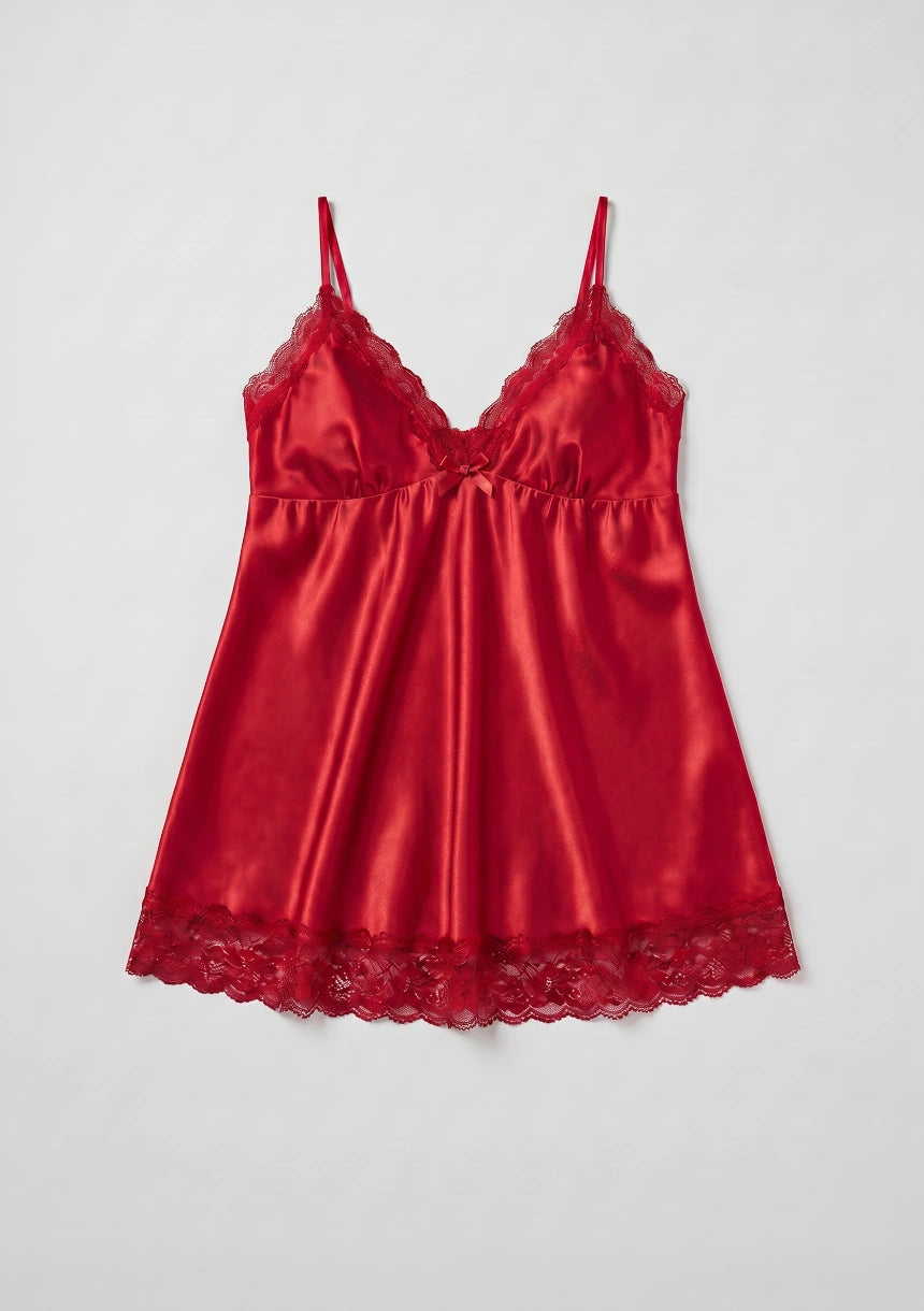 Plus-Size Spitzen-Nachtkleid