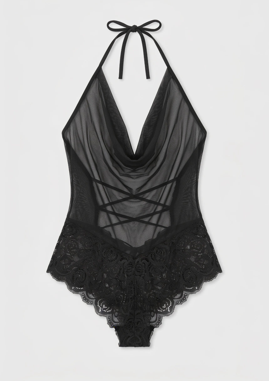 Spitzen-Front Bodysuit