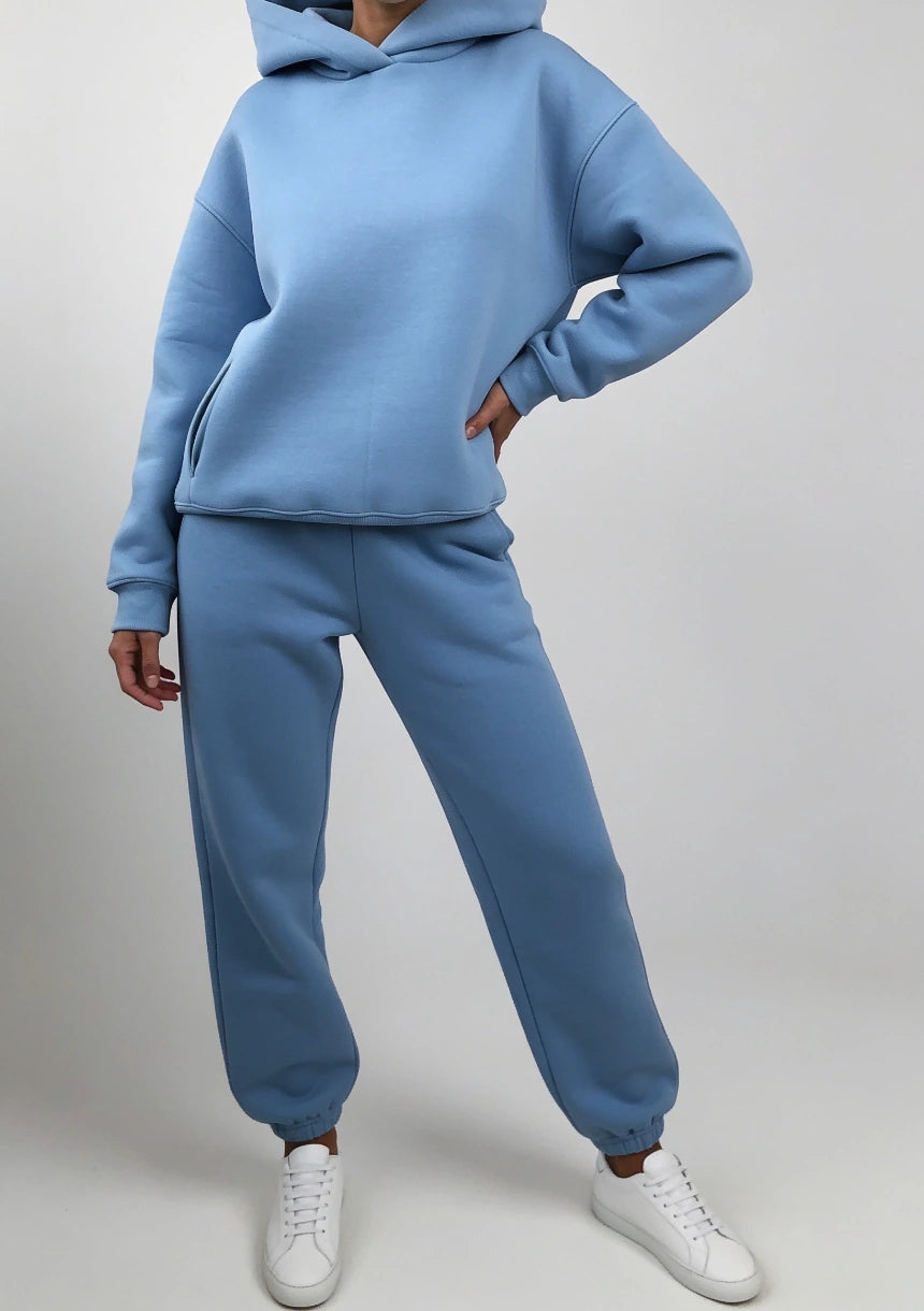 Lockerer, bequemer Hoodie-Set