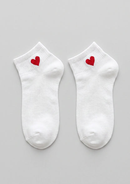 Knöchelsocken mit dekorativem Herz