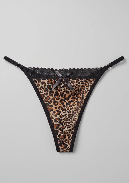 Leopardenmuster String-Tangas