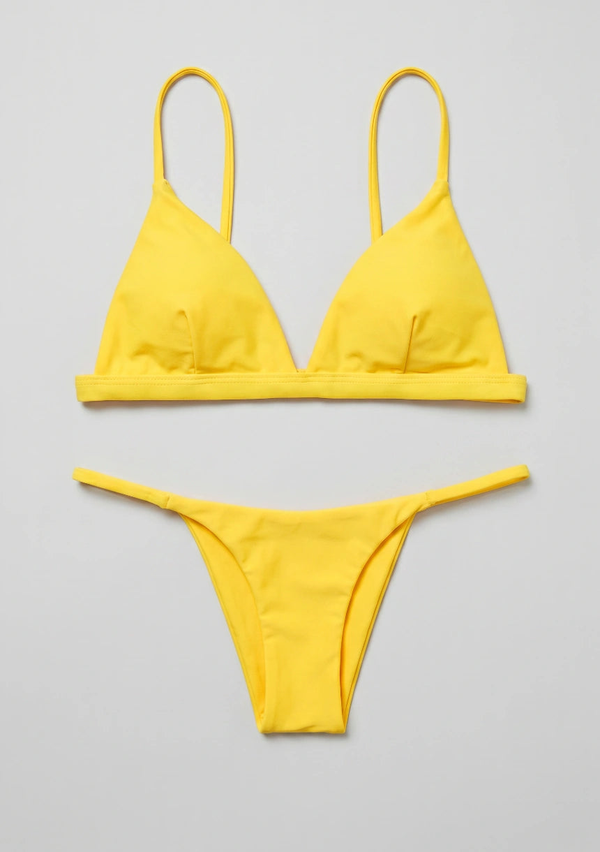 Zweiteiliges Bikini-Set mit Dreieck-Cups