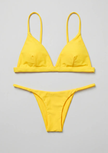 Zweiteiliges Bikini-Set mit Dreieck-Cups