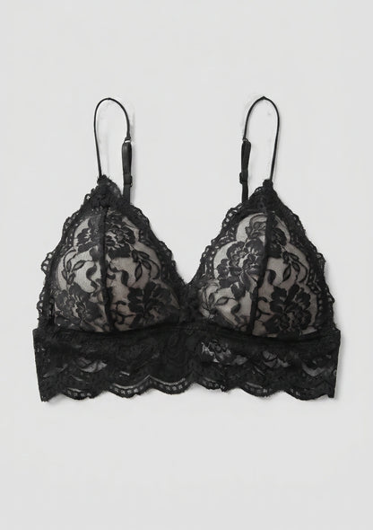 Spitzen-Bralette mit Dreieckschalen