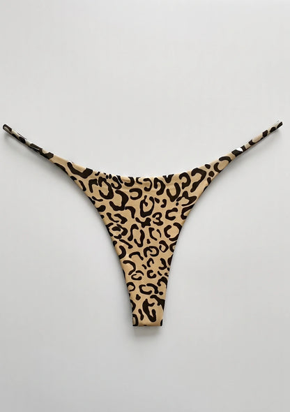 Ausschnitt Leopardenmuster Strings