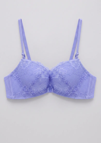Spitzen-Frontverschluss Push-Up-BH