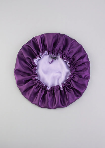 Satin Schlafhaube mit verstellbarem Kordelzug