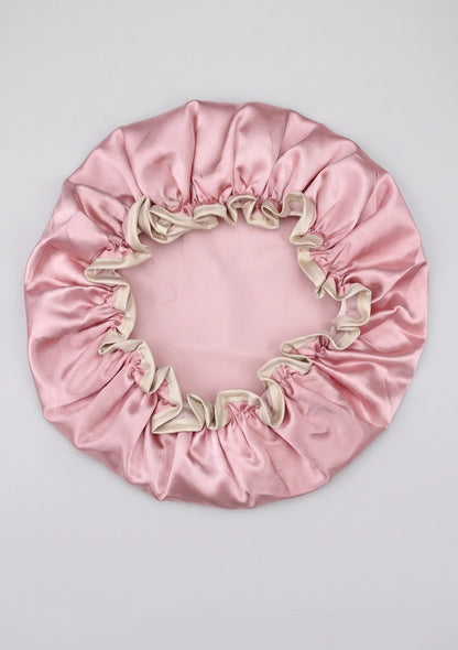 Satin-Duschhaube mit elastischem Band