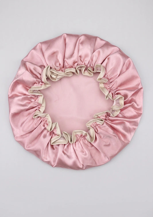 Satin-Duschhaube mit elastischem Band