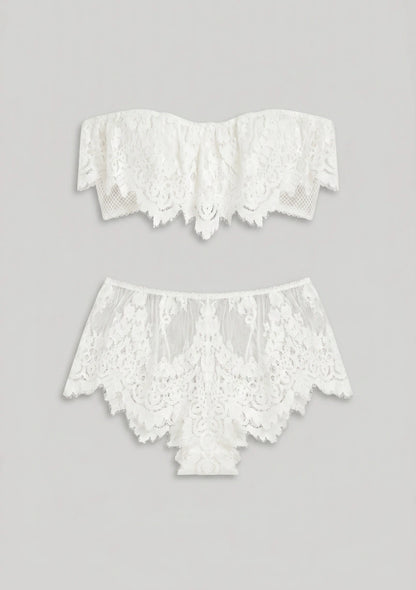 Spitzenunterwäsche-Set mit Shorts