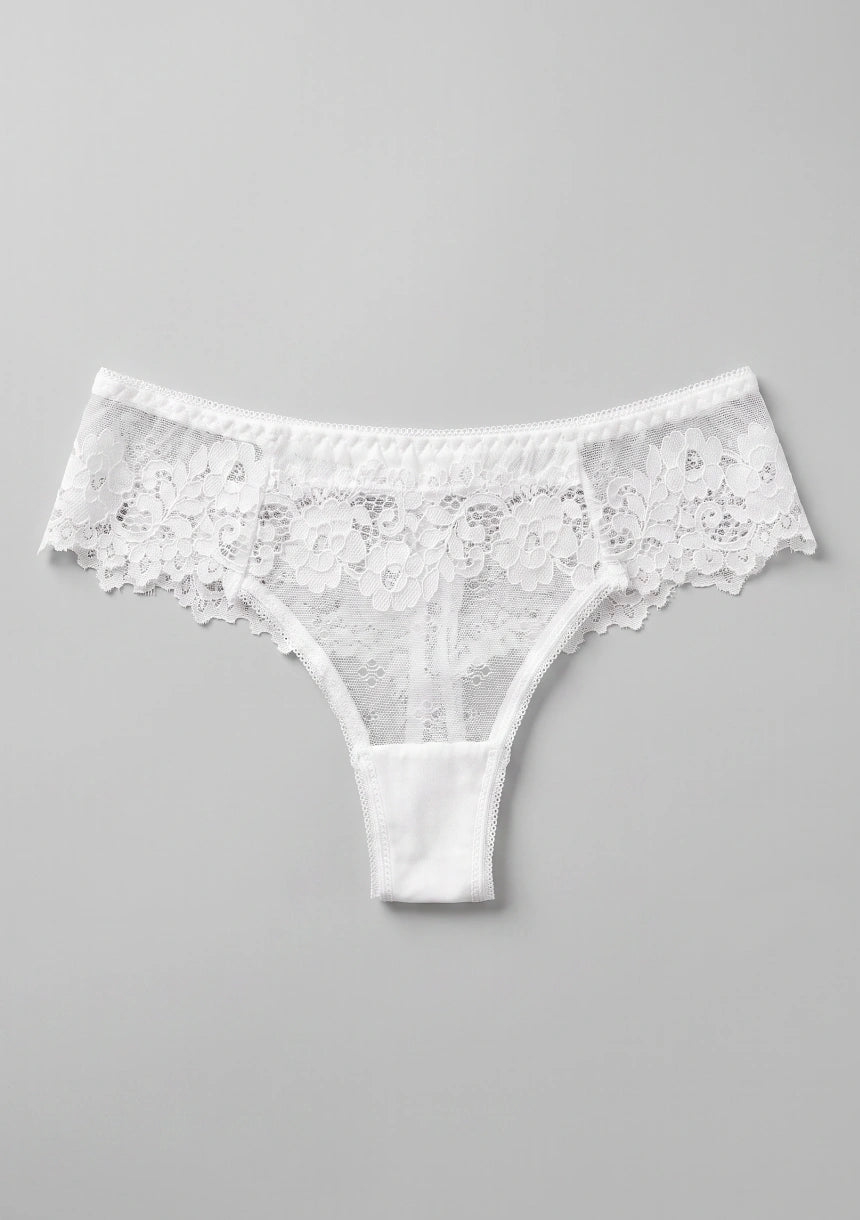 Spitzenunterhosen mit floralem Muster