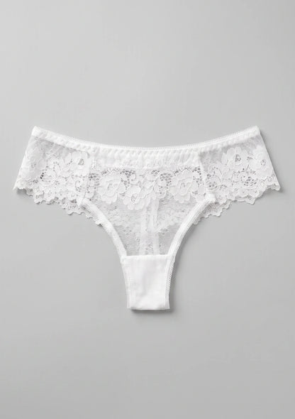 Spitzenunterhosen mit floralem Muster